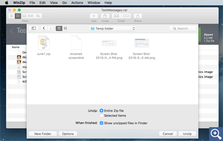 how to unzip downloaded files on mac