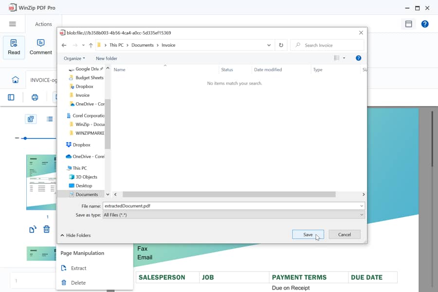 Save Your Split PDF File