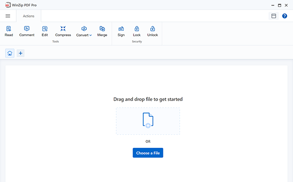 Open your PDF file with WinZip PDF Pro