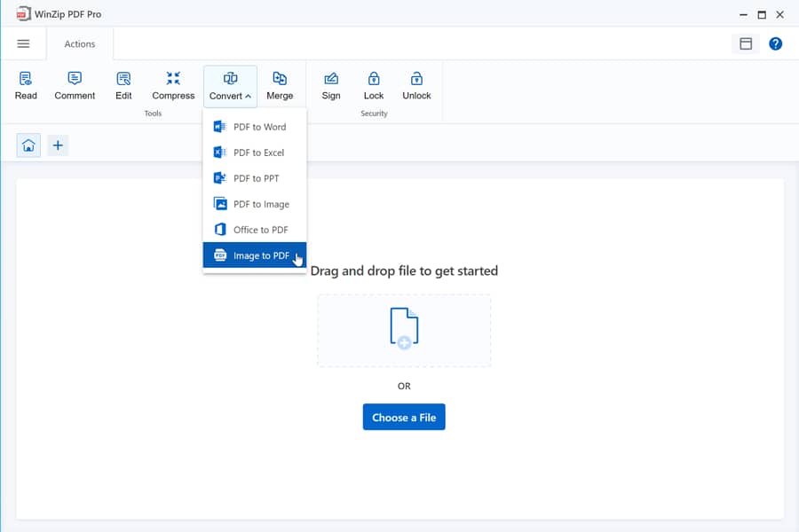 Open WinZip PDF Pro