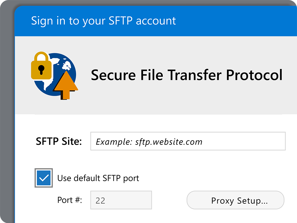 Sichere FTP-Dateiübertragung