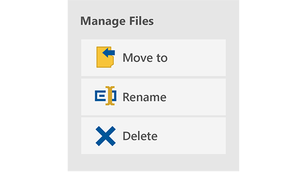 Complete file management