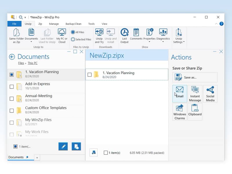 Manage your files in one convenient location
