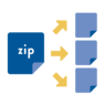 Unzip to file pane folder
