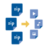 Replace Zip Files with their Content