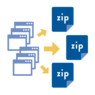 Create a split Zip file from Explorer